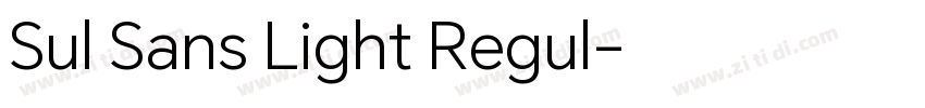 Sul Sans Light Regul字体转换